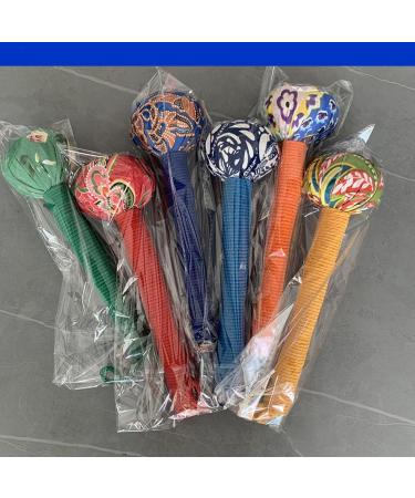 Genike Hand Massager with Wormwood Herbal Filling | Mugwort Massage Hammer for Waist Legs Head & Neck | Manual Knock Hammer with Tassels - Buy Online on GoSupps.com
