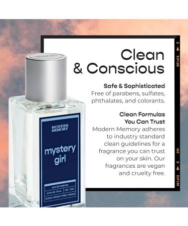 Modern Memory Mystery Girl Eau de Parfum for Women Notes of Vanilla Jasmine and Sandalwood Safe for Sensitive Skin Luxury Fragrance 2.5 fl oz - Buy Online on GoSupps.com
