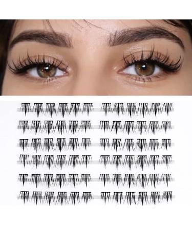 Lankiz single eyelashes 0.07 D curl 72 PCs wrong eyelash extensions for eyelash extensions cluster lashes diy artificial eyelashes individually fake lashes at home babysbreath d-mix babysbreath 72pcs - Buy Online on GoSupps.com