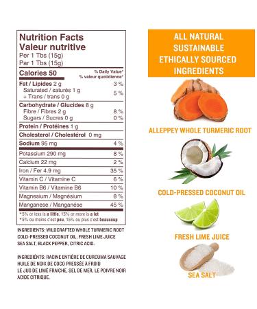 Truly Turmeric - Fresh Wildcrafted Whole Root Turmeric Paste | Non-GMO Vegan & Keto Spice for Cooking and Golden Milk - 8oz (235g) with Black Pepper - Buy Online on GoSupps.com