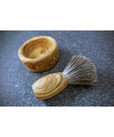 Dovo Premium Razor Brush Set | Natural Pure Roof Hair & Olive Wood Soap Shell | Classic Wet Shaving Men's Gift Set - International Shipping - Buy Online on GoSupps.com