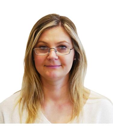 Shop Mini Metal Semi-Rimless Reading Glasses - Stylish Rectangular Design Stainless Steel Frame with Spring Hinge 1.5 Diopters for Men & Women - Buy Online on GoSupps.com