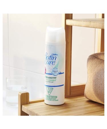 Gillette Satin Care Ultra Sensitive Shave Gel for Women Pack of 2 - 7oz Each, Fragrance-Free - Buy Online on GoSupps.com