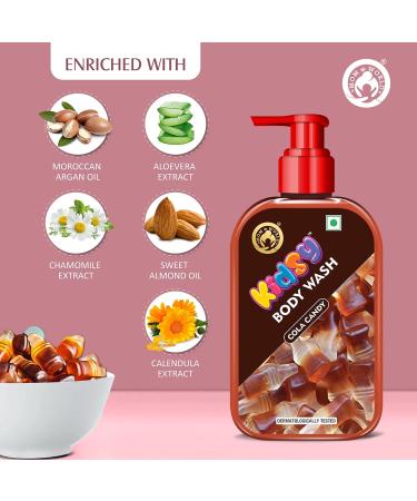 Mom & World Kidsy Cola Candy Body Wash No Tears No SLS For Kids Dermatologically Tested pH Balanced 240 ml - Buy Online on GoSupps.com