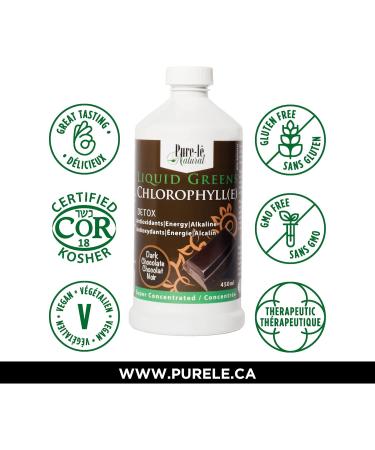 Liquid Greens Chlorophyll Dark Chocolate 450ml - Balance pH Energize Detox and Cleanse without calories! Great dark chocolate taste with no sweeteners. - Buy Online on GoSupps.com