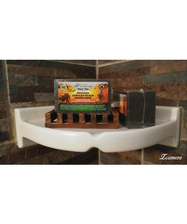 Organic Colloidal Silver Soap with Coffee & Cinnamon Oils - 4 oz Bar for Germ-Fighting & Exfoliation - Buy Online on GoSupps.com