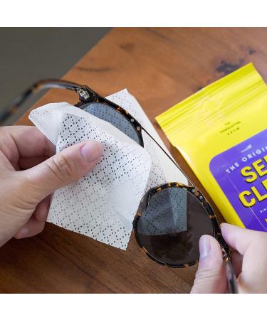 See Clear Lens Cleaning Wipes - 192 Pre-Moistened Towelettes for Eyeglasses & Screens - Streak-Free & Scratch-Free Cleaner - 12 Packs of 16 Resealable Cloths - Buy Online on GoSupps.com