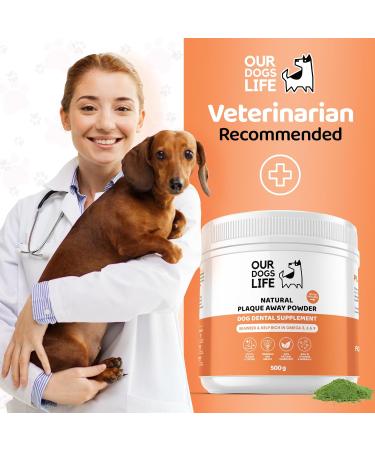 DogsLife Plaque Off Powder for Dogs - 500g | Organic Teeth Cleaning & Tartar Remover | Breath Freshener | 100% Natural Dental Care Solution - Buy Online on GoSupps.com