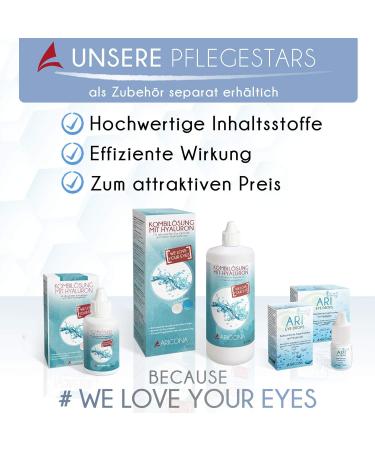 Aricona Monthly Soft Contact Lenses - 6 Pack | BC 8.6 mm | Dia 14.2 | -1.5 Dioptria for Daily Use - Buy Online on GoSupps.com