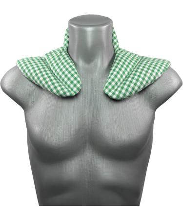 Neck Pillow HWS - Premium Heat Pad for Neck Shoulders & Back - Green-White Rapeseed Pillow for Comfort & Support - Buy Online on GoSupps.com