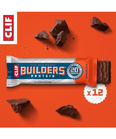 CLIFF Builders Protein Bars Bundle - Cookies 'n Cream & Chocolate Flavors - 20g Protein - 2.4 oz. (12 Count) Each - Buy Online on GoSupps.com