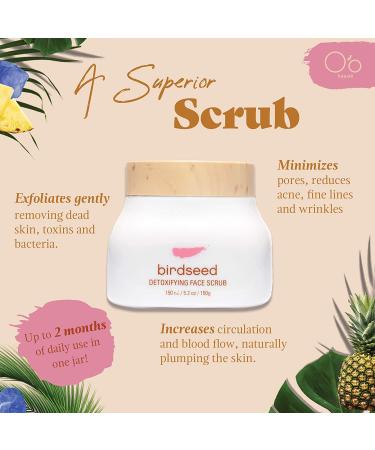 Buy O o Hawaii Birdseed Detox Face Scrub 5.2 oz - Natural Exfoliating Skincare - Buy Online on GoSupps.com