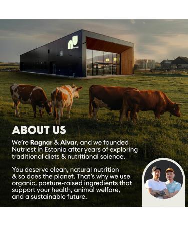  Nutriest Nutriest Beef Liver Capsules (240 Capsules) Beef Liver Supplement | Organic Grass-Fed Beef from Europe | For Energy Immune System and Vitality | Rich in Vitamins and Minerals - Buy Online on GoSupps.com