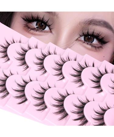 EYDEVRO Manga Lashes Natural Look Anime Lashes - Clear Band