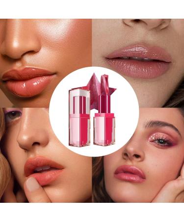 Shimmering lipstick for women - moisturizing shimmering lip balm - glittery lipstick. Moisturizing lip balm waterproof cosmetics long-lasting lipstick for - Buy Online on GoSupps.com