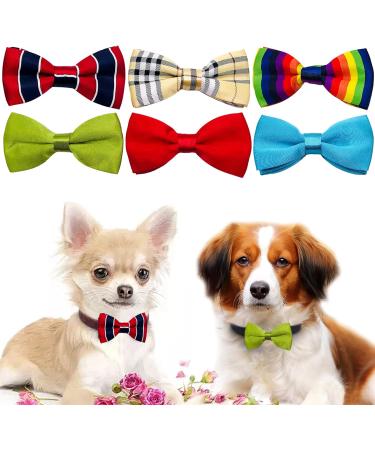 JpGdn 10pcs Small Dogs Collar Attachment Bows Ties for Puppies Cats Birthday Party Adjustable Bowties Sliding Bows Neckties Grooming Accessories Costumes Wedding 10pcs dog collar - Buy Online on GoSupps.com