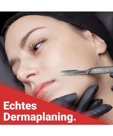 50x Scalpel Dermaplaning Blades - Kosmetex Facial Hair Removal Set for Smooth Skin - Buy Online on GoSupps.com