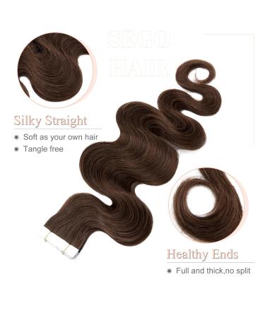 Buy SEGO TAPE Extensions - Real Hair 35cm Adhesive Tape 20 Pieces 40g + 10 Double-Sided for Effortless Style - Buy Online on GoSupps.com