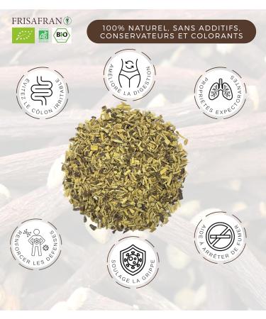 FRISAFRAN | Racines de r glisse coup es BIO 200g | COUPE D'INFUSION | Directement du fabricant | Th -r glisse | Infusion | Tisanes | tisanes | Racine Naturelle - Buy Online on GoSupps.com