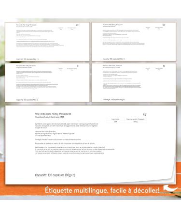Now Foods GABA (Gamma-Aminobutyric Acid) 750mg High Dosed 100 Vegan Capsules Lab Tested Soy Free Gluten Free Non-GMO - Buy Online on GoSupps.com