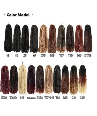 MeliSay 3 Packs Passion Twist Hair - Curly Spring Twist Crochet Wave Blonde Hair for Butterfly Locs & Braids - 613# 12 Inches Synthetic Extensions for Black Women - Buy Online on GoSupps.com