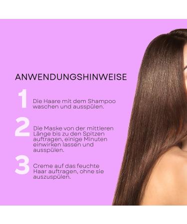 Ezero Keratin Hair Treatment - Vegan Smoothing Kit with Shampoo Mask & Conditioner | Achieve Salon-Quality Results at Home - Buy Online on GoSupps.com