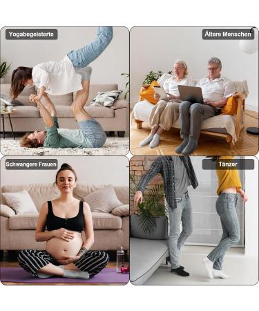 NewoFview Anti-Slip Stopper Socks for Men & Women - 4 Pairs of Grip Socks for Yoga Ballet Pilates & Fitness - Buy Online on GoSupps.com