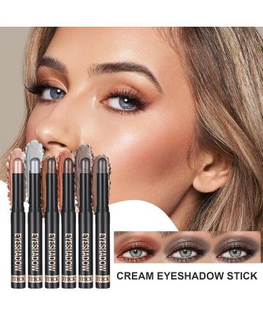 Crayon Fard Paupi res | 6 Pi ces B tonnets Paupi res Texture Cr me - R sistant l'Eau Mat Brillant Anti-D rapant Applicateur Portable Id al Voyage Soir e Cadeau Femmes - Buy Online on GoSupps.com