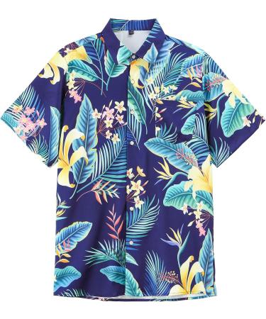 MRIGNT Men's Hawaiian Shirt and Short Set - Vacation Outfit with Short Sleeve Shirt, Beach Casual Button Down - X-Large - Buy Online on GoSupps.com
