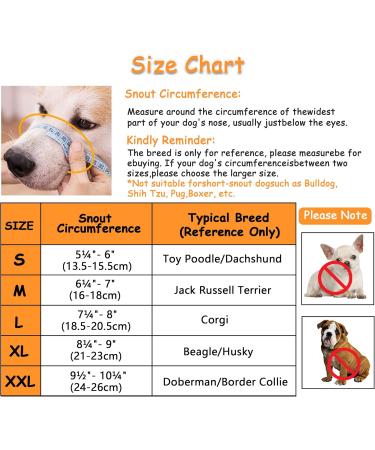 Yaodhaod Breathable Dog Muzzle - Anti-Bite Anti-Chew with Rounded Mesh Loop - Perfect for Small to Large Dogs - Buy Online on GoSupps.com