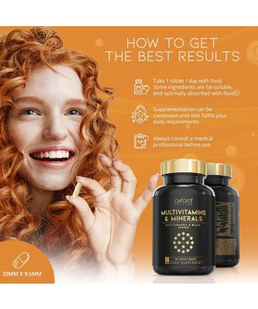 Award Winning A-Z Multivitamins and Minerals Boosted with Turmeric | Made in The UK | Vegan Multivitamin Tablets for Women & Men | 100% NRV Multivitamin with 27 Key Nutrients | 180 Capsules - Buy Online on GoSupps.com