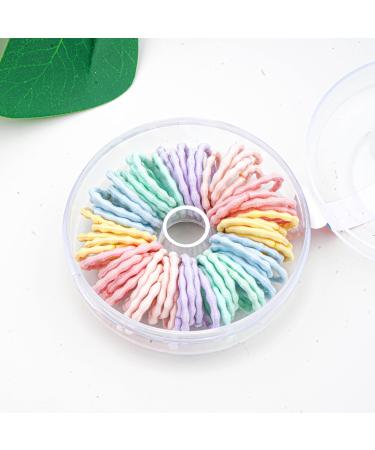 55 PCS Mini Baby Hair Ties. Baby Hair Ties for Infants Ouchless Hair Ties for Toddler Girls Hair Accessories for Toddler Girls. Hair Ties for Baby Rubber Bands for Hair Elastics for Baby Girl Hair Ties Ponytail Tiny Hair...
