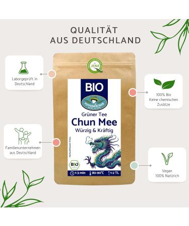  PEPPERMINTMAN Organic Chun Mee 1 kg Green tea a classic sweet tangy and light sourced from the traditional "golden triangle" of a Chinese family business - PEPPERMINTMAN - Buy Online on GoSupps.com
