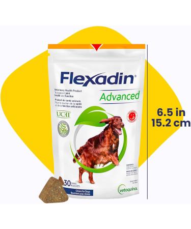 Vetoquinol Flexadin Advanced (with boswellia) Dog Joint Supplement One Unit a Day for Dogs 30 Chews - Buy Online on GoSupps.com