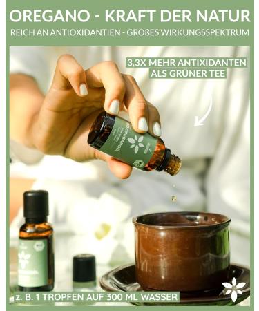Heldengr n Bio Oregano Oil 2x30ml - High-Dose Organic Oregano Oil from Greece | +80% Carvacrol | Certified Food Supplement - Buy Online on GoSupps.com