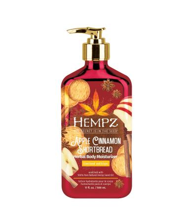 Hempz Limited Edition Lotion  Apple Cinnamon Shortbread Herbal Body Moisturizer  17 oz. Apple 17 Fl Oz (Pack of 1)