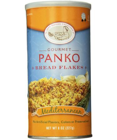 Jeff Nathan Creations Chef Gourmet Panko Bread Flakes Italian Blend, 8 Ounce Mediterranean Blend 8 Ounce (Pack of 1)