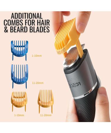 BarberBoss 3 in 1 Facial Grooming Kit Hair Detail & Beard Trimmer Men s Hair Clipper Precision Control Dial 4 Guide Combs USB Rechargeable LED Display 100% Waterproof QR-6086 - Buy Online on GoSupps.com