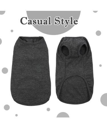 Hjumarayan Black XS Dog Sweater for Small Dogs - Washable Elastic Striped Shirt for Chihuahua & Yorkshire Terrier - Buy Online on GoSupps.com