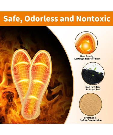 Heated Insoles Foot Warmer | 10 Pairs, Air Activated, Odorless | Long Lasting Feet Warmers Up to 8 Hours | Men 7.5-10.5, Women 9-12 - Buy Online on GoSupps.com