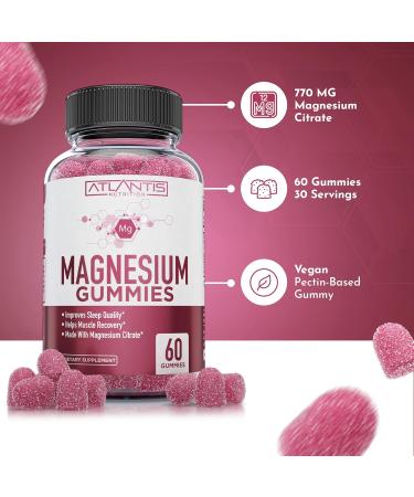Supergreen & Magnesium Gummies - Magnesium Helps Muscles Recover Delicious Supergreens with Spinach Broccoli Beetroot Green Tea & Acai for Immunity Support- 60 Gummies - Buy Online on GoSupps.com