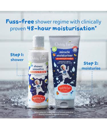 Childs Farm Shower Smoothie Blueberry & Mango 250ml | Ultra Hydrating Body Wash | 12-Hour Moisturisation | Pack of 1 - Buy Online on GoSupps.com