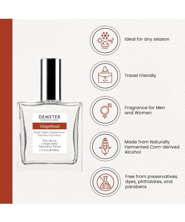 DEMETER Gingerbread 3.4 Oz Cologne Spray Perfume for Women and Men - Buy Online on GoSupps.com