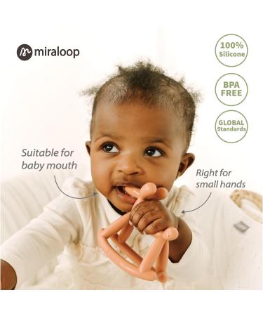 Miraloop Baby Bite Ring - Soft Silicone Teething Toy for Wounded Gums - Safe & Durable - Ideal for 3 Months+ - Yellow - Buy Online on GoSupps.com