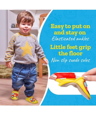 Firetruck Leather Toddler Shoes | Baby Walking Shoes 2-3 Years | Soft Sole Baby Girl & Boy Shoes - Buy Online on GoSupps.com