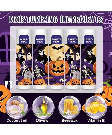 DMSKY 60 Pcs Halloween Lip Balm Bulk Halloween Party Favors Bulk Halloween Goodie Bags Fillers for Trick or Treat - Buy Online on GoSupps.com