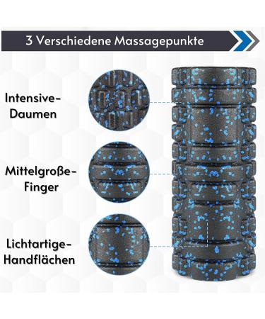 Fascia Roll & Massage Roller | Foam Scooter for Muscle Tension Relief | 32cm x 13cm | International Shipping Available - Buy Online on GoSupps.com