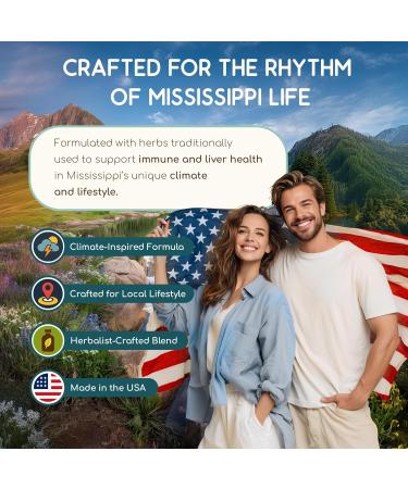 HerbEra Mississippi Herbal Detox Blend - USDA Organic Extract Made in USA | Immune & Liver Support Liquid Drops | Astragalus Burdock Dandelion Root Ginger Milk Thistle | 2 fl oz - Buy Online on GoSupps.com