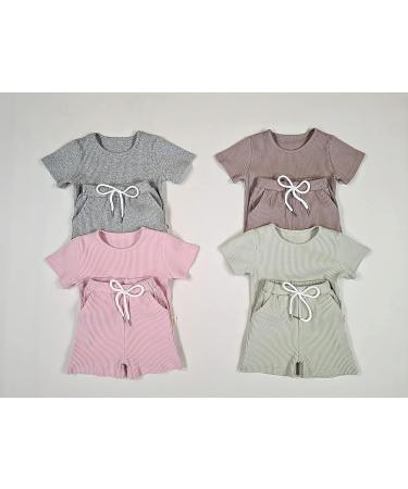 DreamBuy 20 Colours Ribbed Pyjama/Tracksuit/Loungewear | Unisex Baby to Adult Sizes | Taupe 6-12 Months - Buy Online on GoSupps.com