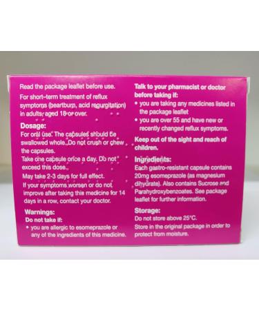 Perrigo Esomeprazole 20mg: Fast-Acting Heartburn Relief | Buy Online - Buy Online on GoSupps.com